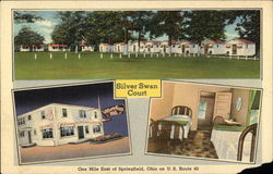 Silver Swan Court Springfield, OH Postcard Postcard