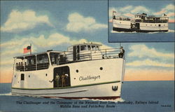 The Challenger and the Commuter of the Neuman Boat Line Postcard