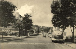 Main Street Looking West Postcard