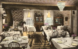 The General Lewis Hotel - Dining Hall Postcard