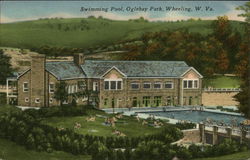 Oglebay Park - Swimming Poool Wheeling, WV Postcard Postcard