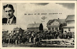 Home of Dr. A. S. Ortman Postcard