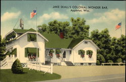 Jake Skall's Colonial Wonder Bar Appleton, WI Postcard Postcard