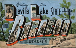 Greetings from Devil's Lake State Park Postcard