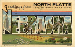 Greetings from North Platte Nebraska Postcard Postcard