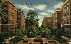 Drake Court Apartments Omaha, NE Postcard Postcard