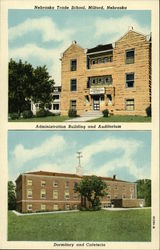 Nebraska Trade School Milford, NE Postcard Postcard