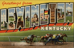 Greetings from Lexington Postcard