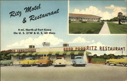 Ritz Motel & Restaurant Postcard
