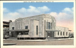Street View of Santa Fe Depot Oklahoma City, OK Postcard Postcard