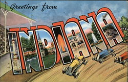 Greetings from Indiana Postcard Postcard