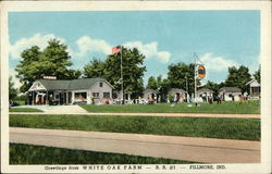 White Oak Farm Fillmore, IN Postcard Postcard