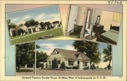 Orchard Terrace Tourist Court Clayton, IN Postcard Postcard