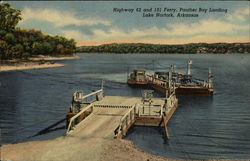 Highway 62 and 101 Ferry, Panther Bay Landing, Lake Norfork Mountain Home, AR Postcard Postcard