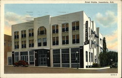 Street View of Hotel Noble Postcard