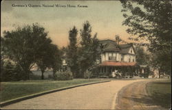 Governor's Quarters, National Military Home, Kansas Postcard