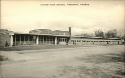 Junior High School Fredonia, KS Postcard Postcard