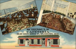 Schensul's Cafeteria Kalamazoo, MI Postcard Postcard