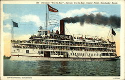 Steamer "Put-In-Bay" Postcard