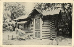 Canfield's Log Cabins Postcard