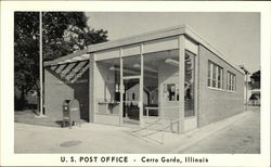 Street View of US Post Office Postcard