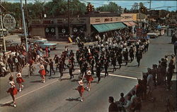 Hazel Park Jr High School Band - Memorial Day Parade - May 29, 1966 Postcard