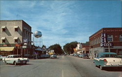 Looking West on 2nd Street & Hwy 210 Postcard