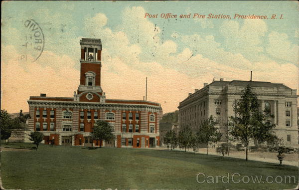 Post Office and Fire Station Providence Rhode Island