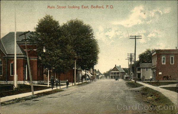 Main Street Looking East Bedford QC Canada Quebec