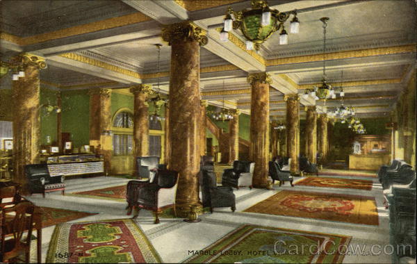 Marble Lobby, Hotel Virginia Long Beach California