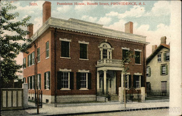Penoleton House, Benefit Street Providence Rhode Island