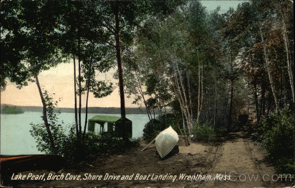 Lake Pearl, Birch Cove, Shore Drive and Boat Landing Wrentham Massachusetts