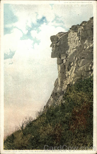 Old Man of the Mountains White Mountains New Hampshire
