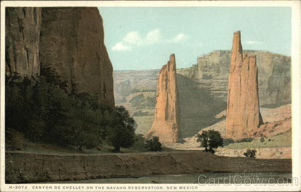Canyon de Chelley on the Navajo Reservation New Mexico