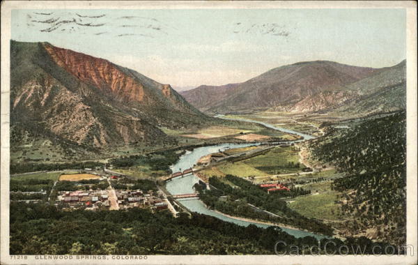 View of Glenwood Springs From Above Colorado