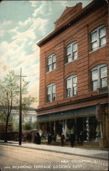 Richmond Terrace Looking East New Brighton New York