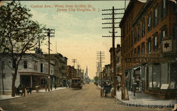 Central Avenue West from Griffith Street Jersey City Heights New Jersey