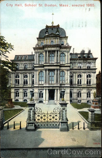 City Hall, School Street Boston Massachusetts