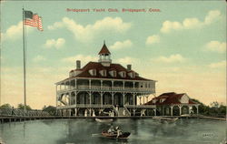 Bridgeport Yacht Club Connecticut Postcard Postcard