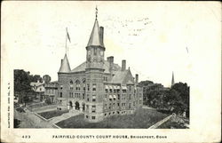 Fairfield County Court House Bridgeport, CT Postcard Postcard