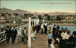 English Bay - On the Pier Postcard