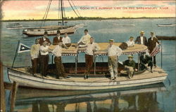 Good old summer time on the Shrewsbury River Postcard
