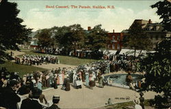 Band Concert, The Parade Halifax, NS Canada Nova Scotia Postcard Postcard