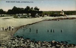 Fort Point Park Liverpool, NS Canada Nova Scotia Postcard Postcard