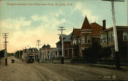 Douglas Avenue from Riverview Park Saint John, NB Canada New Brunswick Postcard Postcard