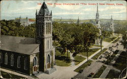 The Three Churches on The Green Postcard