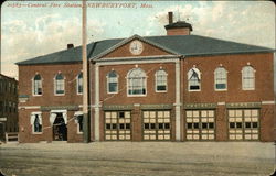 Central Fire Station Postcard