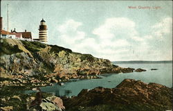 West Quoddy Light Lubec, ME Postcard Postcard