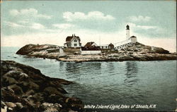 White Island Lights, Isles of Shoals Rye, NH Postcard Postcard