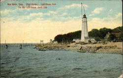 Lighthouse Point - The Old Lighthouse, South Side Postcard